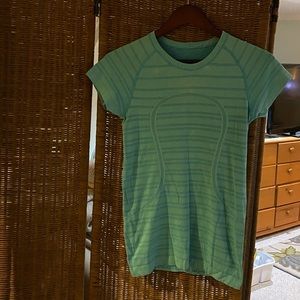Light blue Lululemon T-shirt